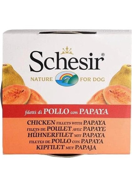 Yetişkin Köpek Konservesi 150 gr Tavuk Etli + Papaya