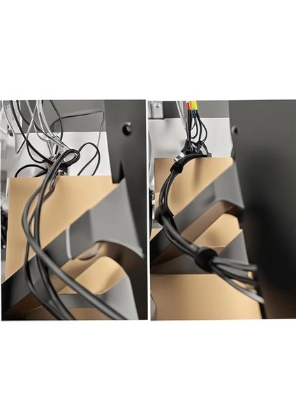 Yapışkanlı Cırt Cırt Kablo Düzenleyici 5 Metre Kablo Düzenleme Organizer Bant Ev Ofis ve