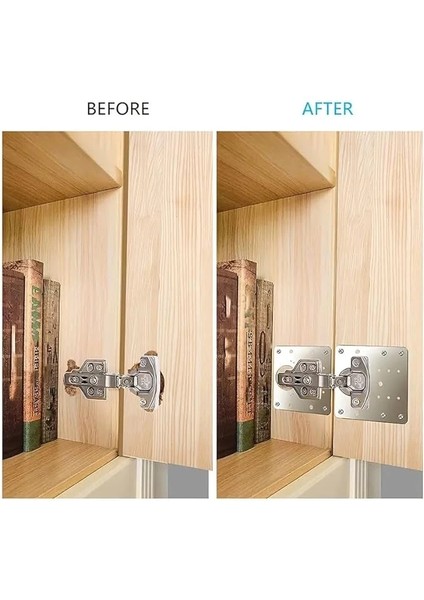 Paslanmaz Çelik Menteşe Onarım Plakası, 9x9 cm Paslanmaz Çelik Mobilya Dolap Menteşe Plakası Kare fırsatları