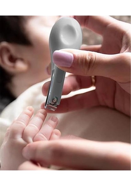 Bebek Kolay Kavrama Çıtçıt Tırnak Makası, Gri