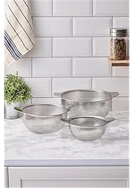 Yıldız S/s Protools Kulplu Paslanmaz Çelik Süzgeç 22 cm 264973