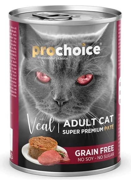 Yetişkin Kediler Için, Tahılsız, Dana Etli Ezme, 400 G x 12 Adet