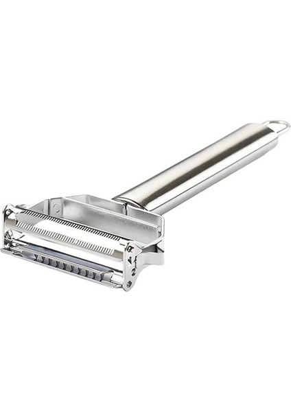 Sebze Soyucu Julienne Soyucu Sebze Soyucu Çift Bıçaklı Paslanmaz Çelik Kesici Temizleme Fırçalı