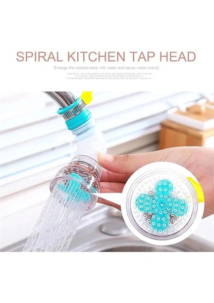 Pervaneli 360° Döner Mutfak Musluk Başlığı | Su Tasarruflu Filtreli Musluk Ucu | Sıçrama indirimleri