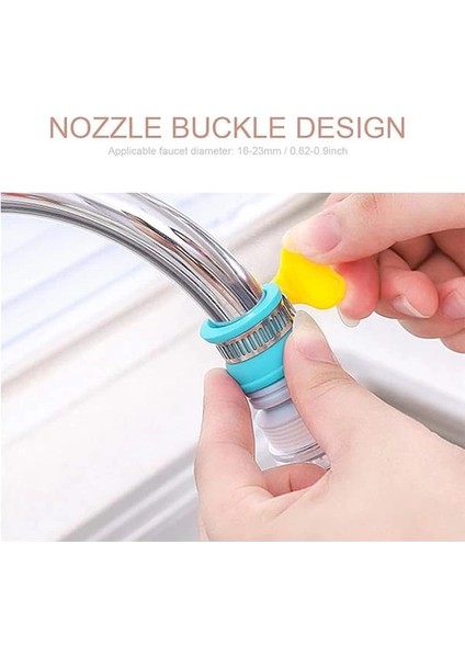 Pervaneli 360° Döner Mutfak Musluk Başlığı | Su Tasarruflu Filtreli Musluk Ucu | Sıçrama