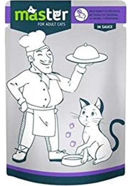 Tavşan Etli Pouch Kedi Maması, 80 Gr, 24 Adet