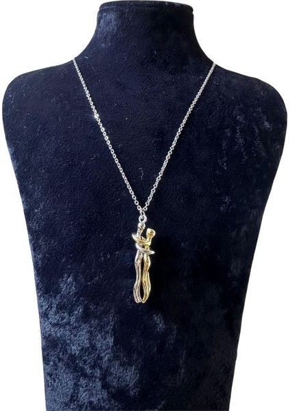 1030 Sarılan Çift Sevgili Kolyesi