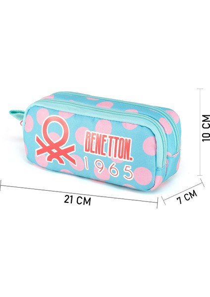 United Colors Of Benetton. Puantiyeli Çift Bölme Kız Çocuk Kalemlik