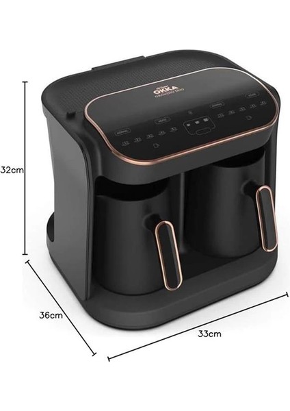 OK007 Okka Grandio Duo Türk Kahvesi Makinesi - Bakır modelleri