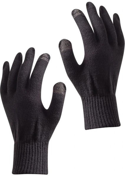 Oıl Company Buğz Unisex Rüzgar Geçirmez Soft Parmak Touch Siyah Eldiven Dokunmatik Parmak
