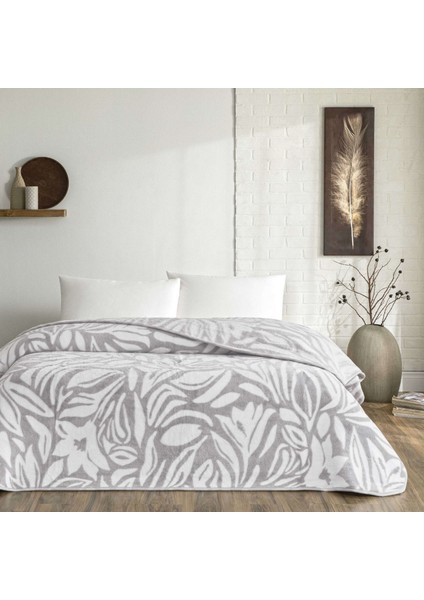 Alina Çift Kişilik Battaniye Gri fiyatları