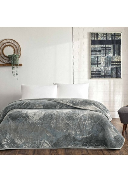 Sora Çift Kişilik Battaniye Antrasit