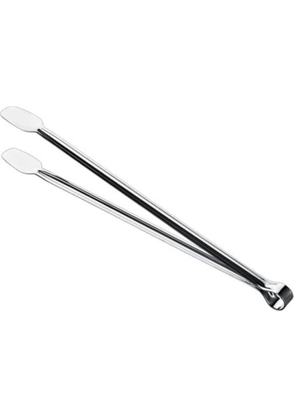 Klasik Metal Mangal Maşası 32 Cm-27 cm Uzun-Kısa Boy Çelik Yemek Barbekü Izgara Kömür Köz (32 cm - 1