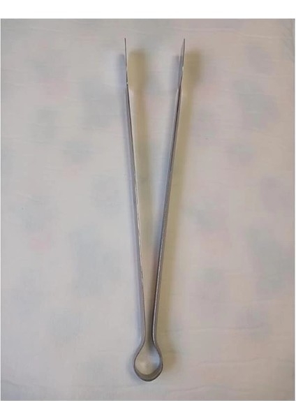 Klasik Metal Mangal Maşası 32 Cm-27 cm Uzun-Kısa Boy Çelik Yemek Barbekü Izgara Kömür Köz (32 cm - 1 fiyatları