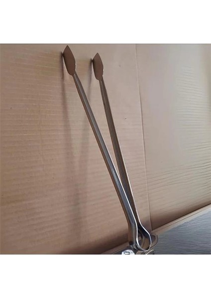 Klasik Metal Mangal Maşası 32 Cm-27 cm Uzun-Kısa Boy Çelik Yemek Barbekü Izgara Kömür Köz (32 cm - 1 modelleri