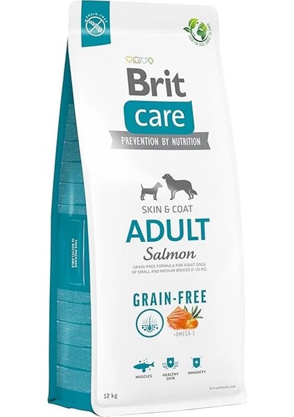 Care Skin & Coat, Deri ve Tüy Hassasiyeti Olan, Yetişkin Köpekler Için, Tahılsız, Somon Balıklı