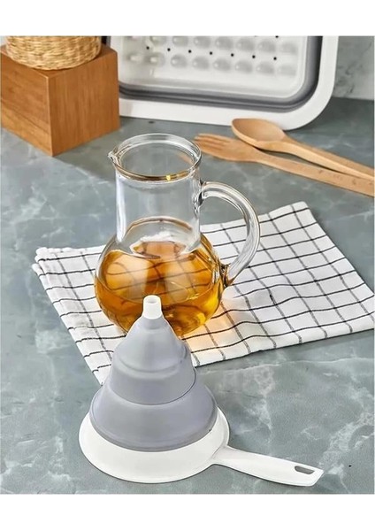 Katlanabilir Saplı Huni, Çok Amaçlı Akordiyon Huni, Esnek ve Pratik Tasarım, Gıda Güvenli fiyatları