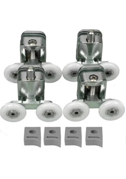 Duşa Kabin Teker Seti,4 Adet Krom Banyo Tekerleği,tüm Duşa Kabinlere Uyumlu Tekerlek Seti fırsatları