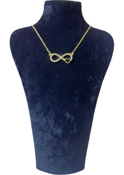 5979 Kalp Detaylı Sonsuzluk Kolyesi