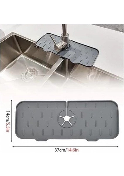 Su Engelleyici Mutfak, Banyo, Lavabo Kenarı Silikon Matı, Sıçrama Engelleme Matı fırsatları