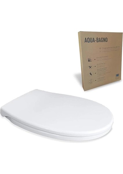 , Neo Klozet Kapağı, Beyaz, Yavaş Kapanan, Pp