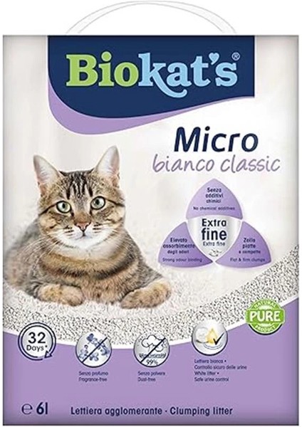 Biokat's Kedi Kumu Micro Bianco Classic 6 Lt fiyatları