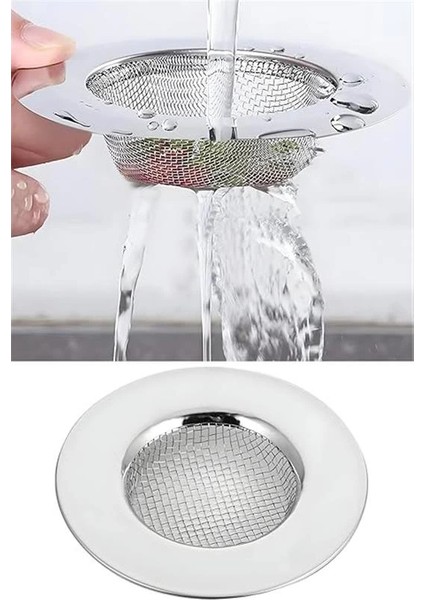 Paslanmaz Çelik Evye Lavabo Süzgeci 7,5 cm