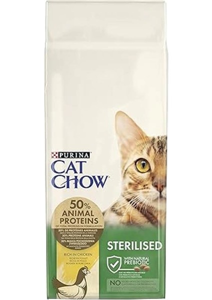 Kısırlaştırılmış Tavuklu Yetişkin Kedi Maması 15 KGCNDST15CCS