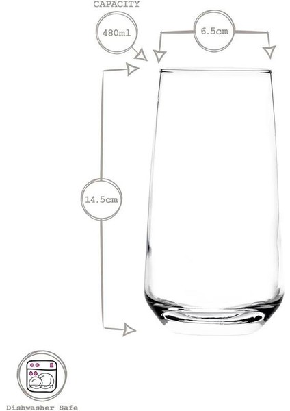 Lal Renkli Tabanlı 6'lı Meşrubat Bardağı modelleri