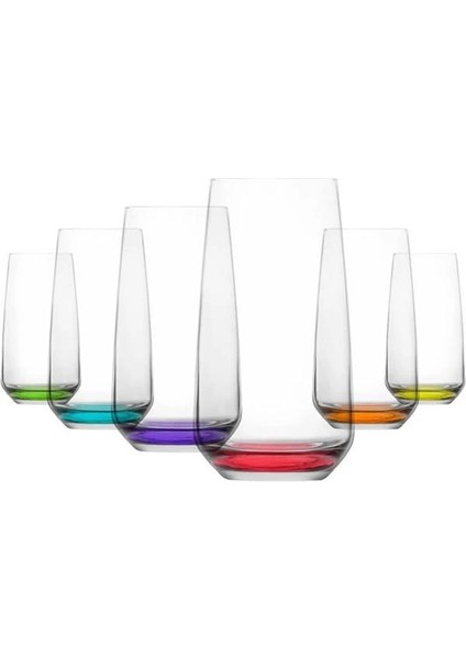 Lal Renkli Tabanlı 6'lı Meşrubat Bardağı fırsatları