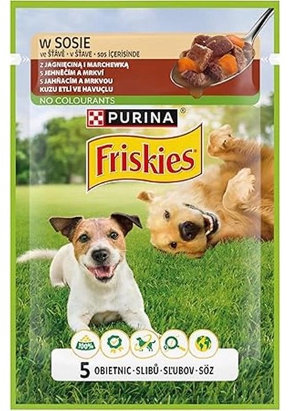 Yetişkin Köpekler Için Kuzu Etli Sebzeli Yaş Mama 85 Gram, 26 Adet modelleri