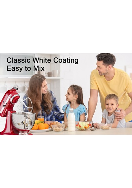 Kitchenaid Mikser Için K45B Kaplı Düz ​​çırpıcı, Kitchen Yardım Mikseri Aksesuar Kitchenaid Mikser Ekler Kitchenaid (Yurt Dışından) fırsatları