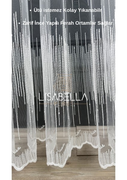 Linea Broderia Tül (1x2.5 Orta Pile Dikişli) Ütü Istemez fırsatları