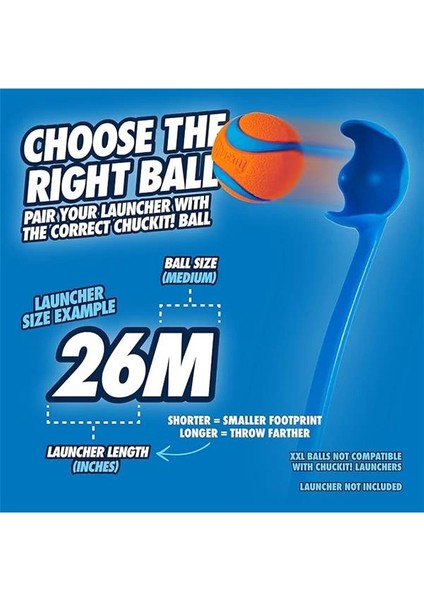 ! Classic Top Fırlatıcı (Tenis Topu Hediyeli), 66 cm Uzunluk