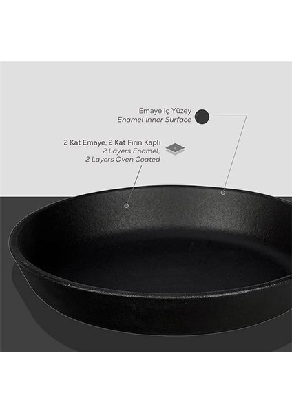 Döküm Mini Yuvarlak Saplı Çap 16 Tava