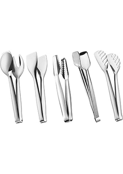5 Parça Paslanmaz Çelik Maşa Takımı