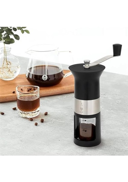- Manuel Kahve Değirmeni - Paslanmaz Çelik - Mat Siyah