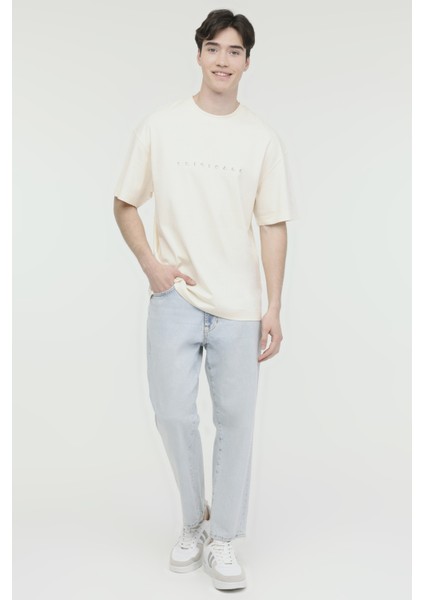 JOREASTER ACTIVITY TEE SS Krem Erkek Kısa Kol T-Shirt