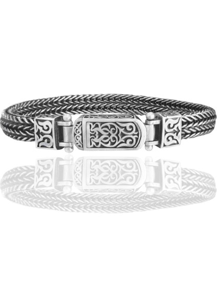 925 Ayar Gümüş Cihan Albora Gümüş Erkek Bileklik SGTL13113RODAJ