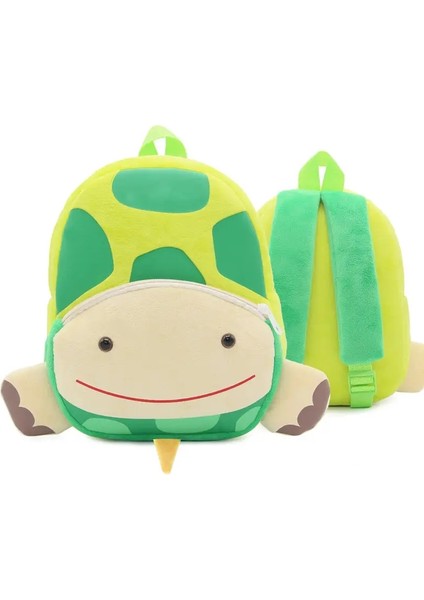 Moda Çocuk Okul Çantaları 3D Biyomimetik Hayvan Çocuklar Sırt Çantası Anaokulu Erkek ve Kız Okul Çantaları Mini Sırt Çantası Kitap Çantası 4 Renk: Kaplumbağa (Yurt Dışından)