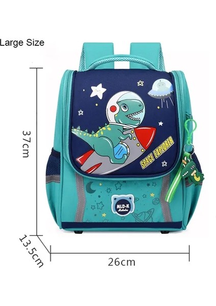 Sevimli Dinozor Çocuklar Ilkokul Backpack 1 Sınıf Sac A Dos Pack Boys Çocuklar Için Çocuklar Çantaları Mochıla Mochıla Hombrecolor: Büyük Göl Mavisi (Yurt Dışından)