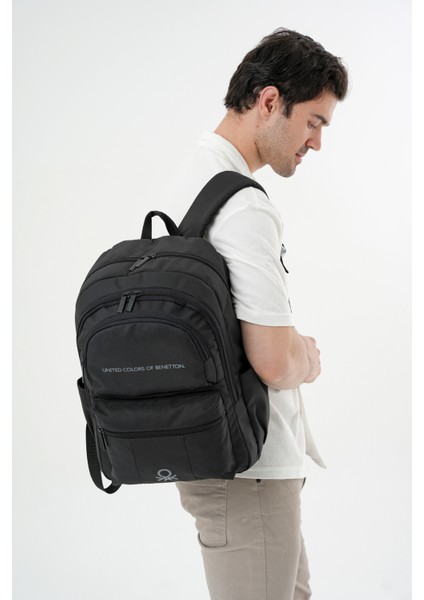 Sırt Çantası Suya Dayanıklı Siyah Çok Gözlü Tasarım 44x30x14 cm modelleri