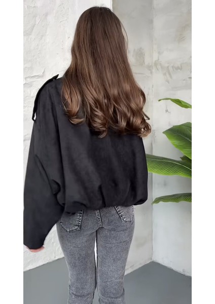Zr Oversize Süet Bomber Ceket indirimleri