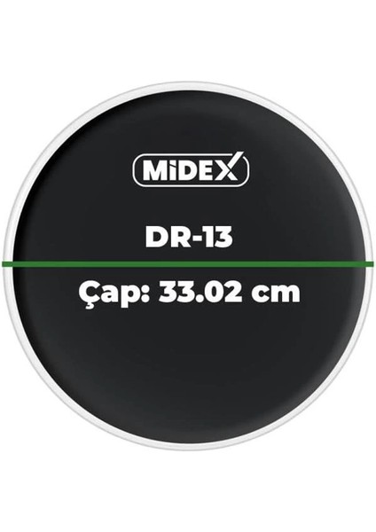 Midex DR-13BK Siyah Renk 13 Inç Tom Bateri Davul Derisi Drumhead 13'' Inch (33.02 Cm) modelleri