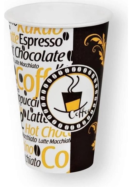 Excodi Cup - [ Cup ] 12 Oz Karton Bardak - 300 ml - 160 Adet Kaliteli Otomat Bardağı