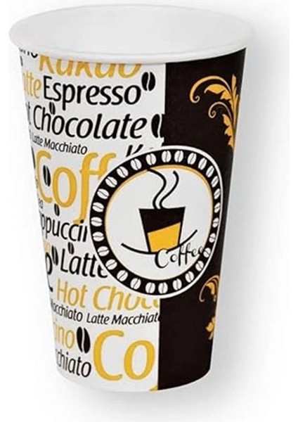 Excodi Cup - [ Cup ] 12 Oz Karton Bardak - 300 ml - 160 Adet Kaliteli Otomat Bardağı