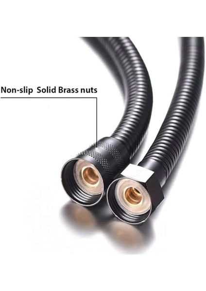 Mayaglory Örgülü Duş Hortumu Spiral Shower Hose, Siyah modelleri