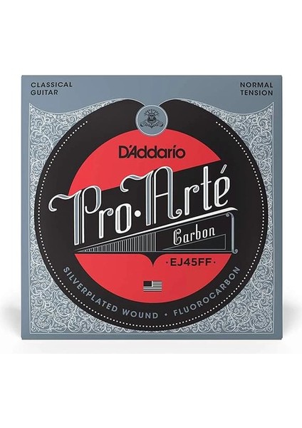 D'addario EJ45FF Klasik Gitar Tel Seti, Pro-Arte, Carbon Trebles-Dy fiyatları