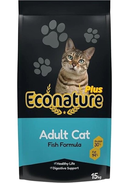 Plus Balıklı Yetişkin Kedi Maması 15KG