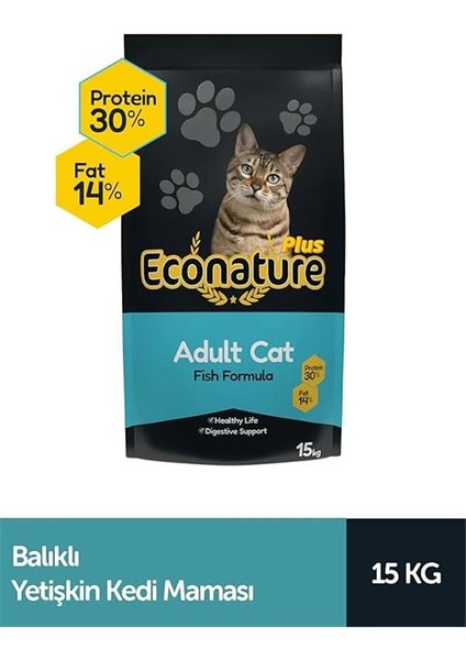 Plus Balıklı Yetişkin Kedi Maması 15KG fiyatları